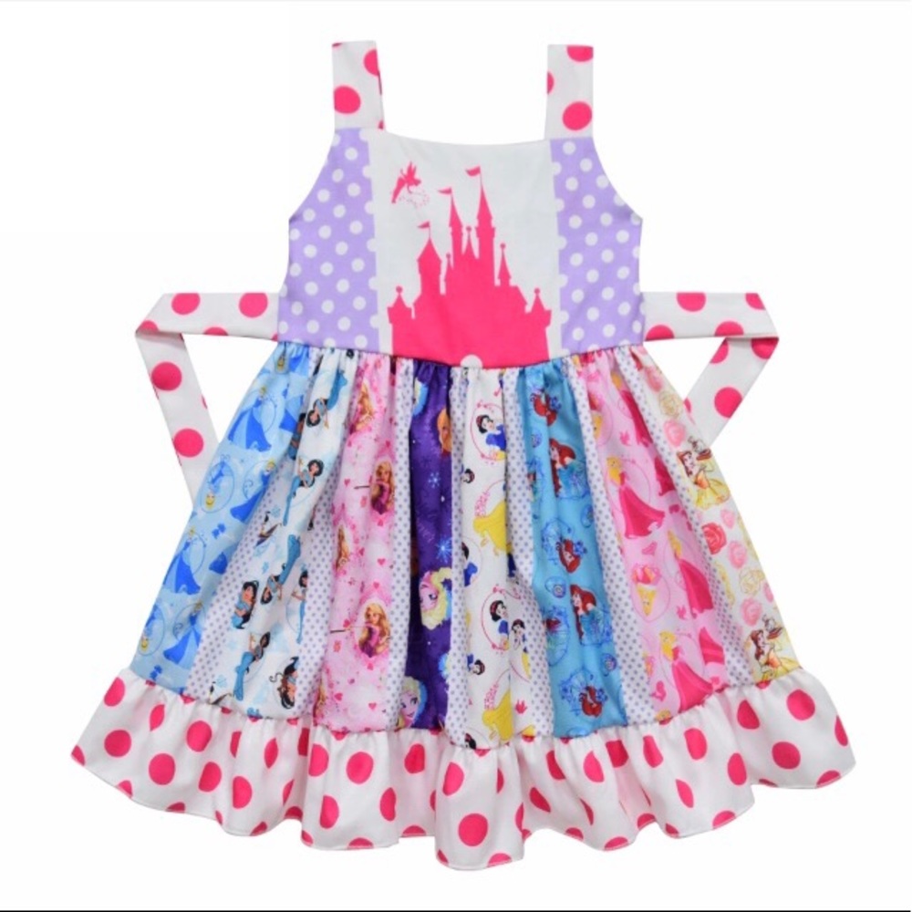 NWT Girls Disney Princess Castle Twirl Dress